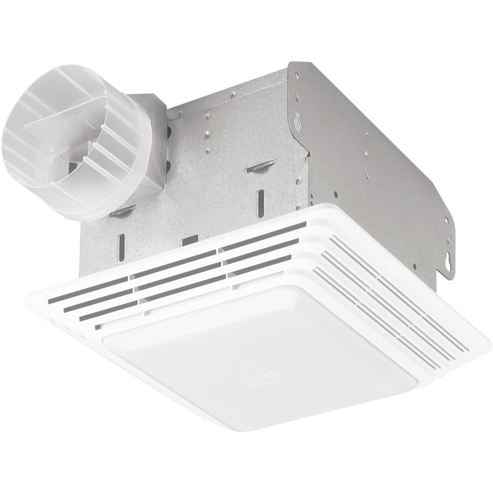 Bathroom Exhaust Fan With Heater
 Broan 70 CFM Ceiling Exhaust Fan with Light 679 The Home