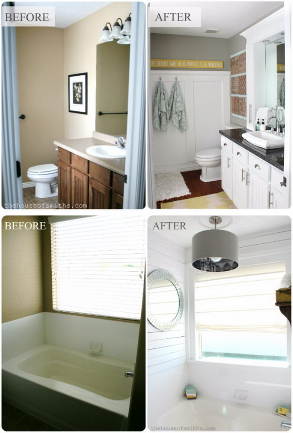 Bathroom Remodel Before And After
 Before and After 20 Awesome Bathroom Makeovers Hative