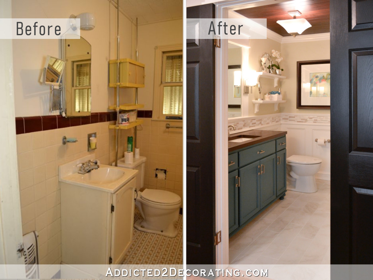 Bathroom Remodel Before And After
 Hallway Bathroom Remodel Before & After Addicted 2