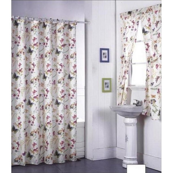 Bathroom Shower Curtain Sets
 Shop Garden Flowers Shower Curtain Set and Window Set