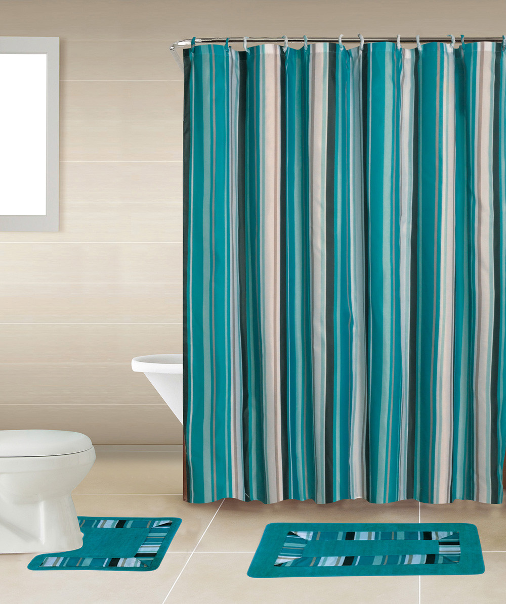 Bathroom Shower Curtain Sets
 Geometic Helix Swirls Shower Curtain with Hooks Bathroom