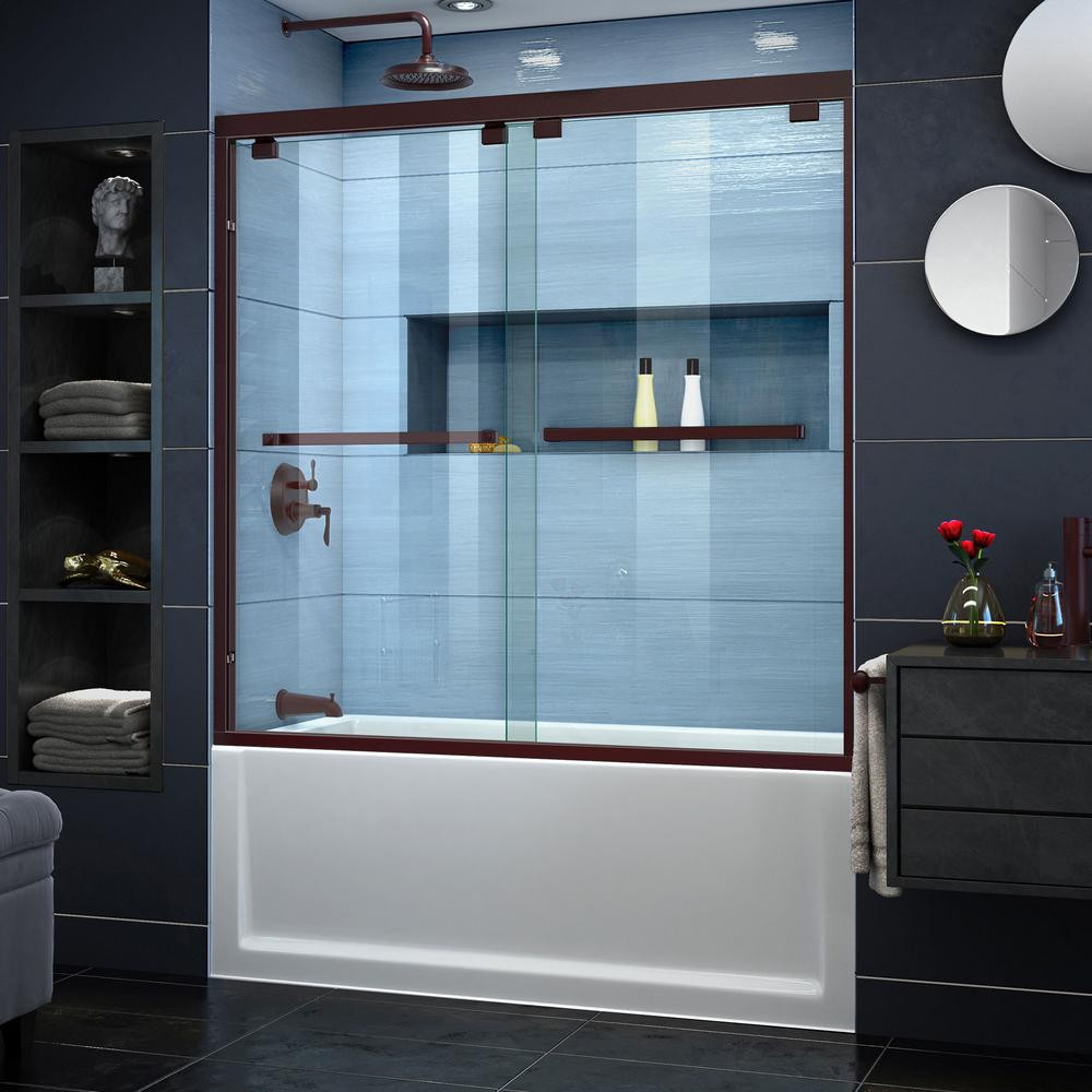 Bathroom Shower Doors
 DreamLine Encore 56 to 60 in x 58 in Semi Frameless