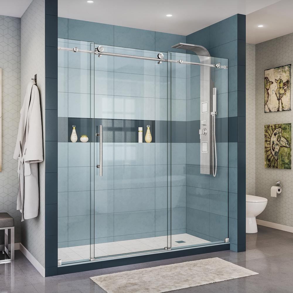 Bathroom Shower Doors
 DreamLine Enigma X 68 in to 72 in x 76 in Frameless