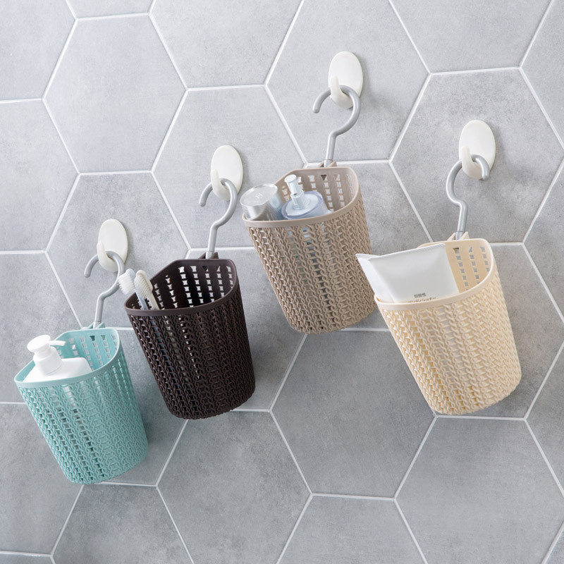 Bathroom Wall Baskets
 Plastic drain hanging basket bathroom bathroom wall