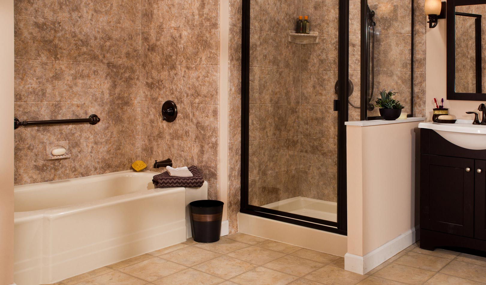Bathroom Wall Covering Options
 Stone Shower Wall Panels Kits Lowes Tub Surround Solid