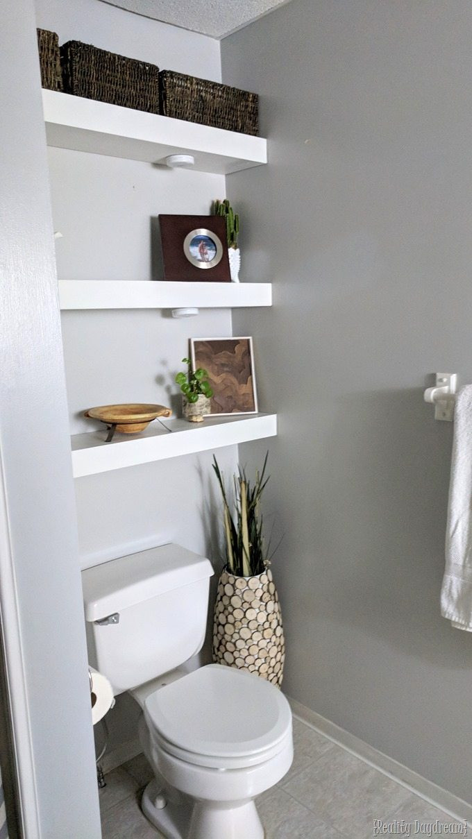 Bathroom Wall Shelves Over Toilet
 How to Build DIY Floating Shelves Reality Daydream