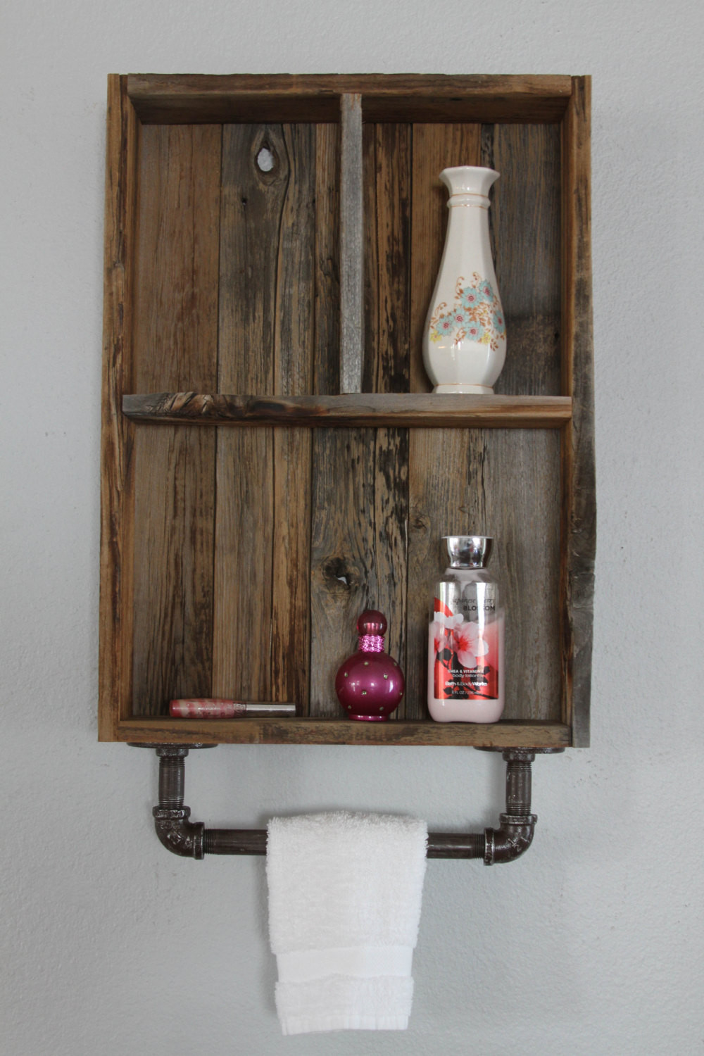Bathroom Wall Shelves Wood
 Industrial Shelf Reclaimed Wood Shelves Medicine