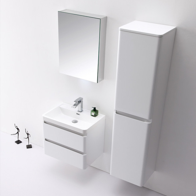 Bathroom Wall Units
 Lusso Stone Venetian wall mounted designer bathroom vanity