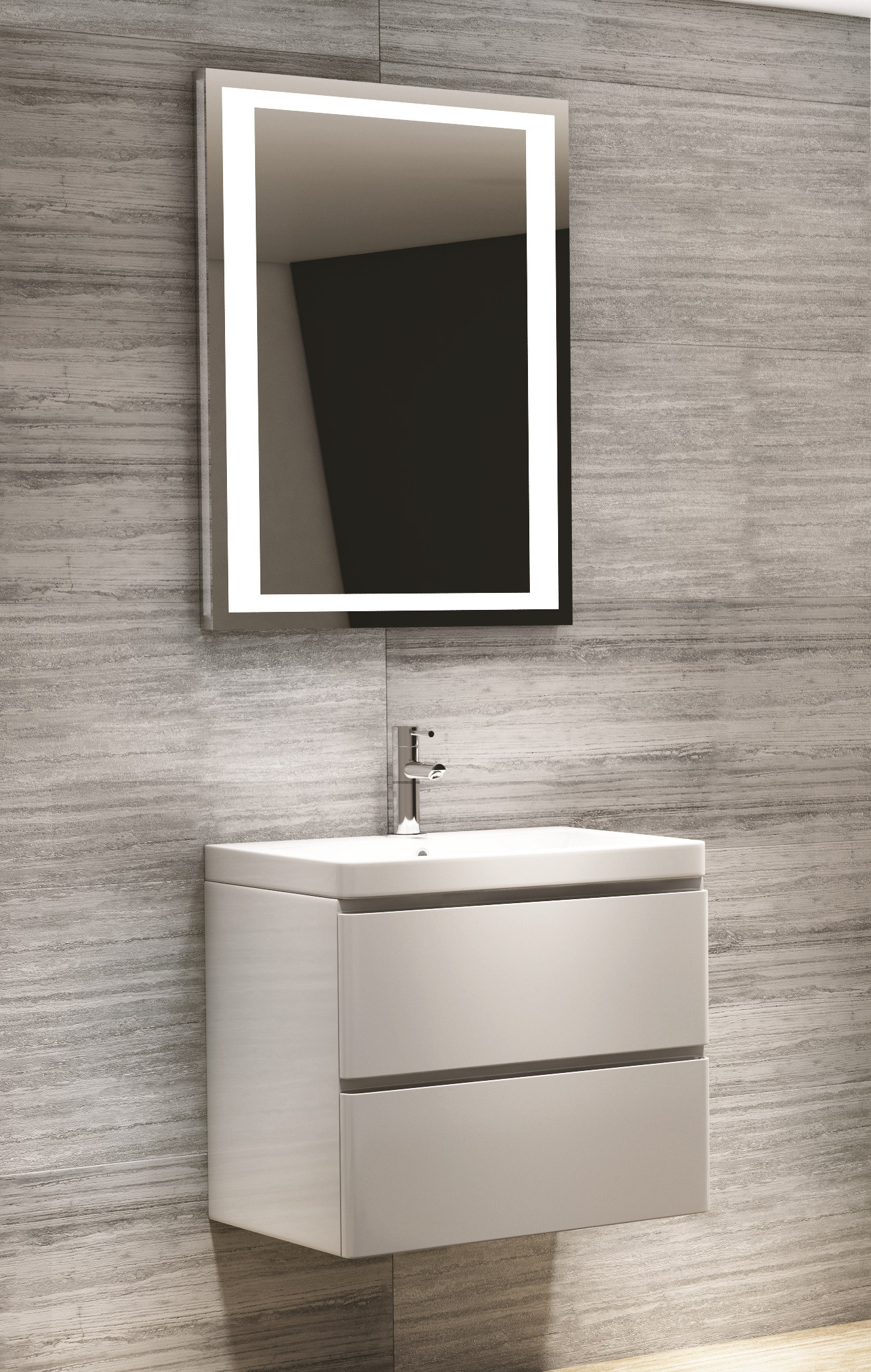 Bathroom Wall Units
 Modern Bathroom Vanity Unit Wall Hung White Basin Sink