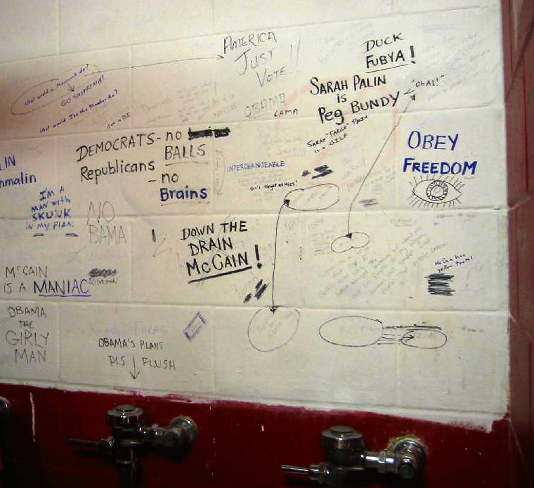 Bathroom Wall Writing
 Other News
