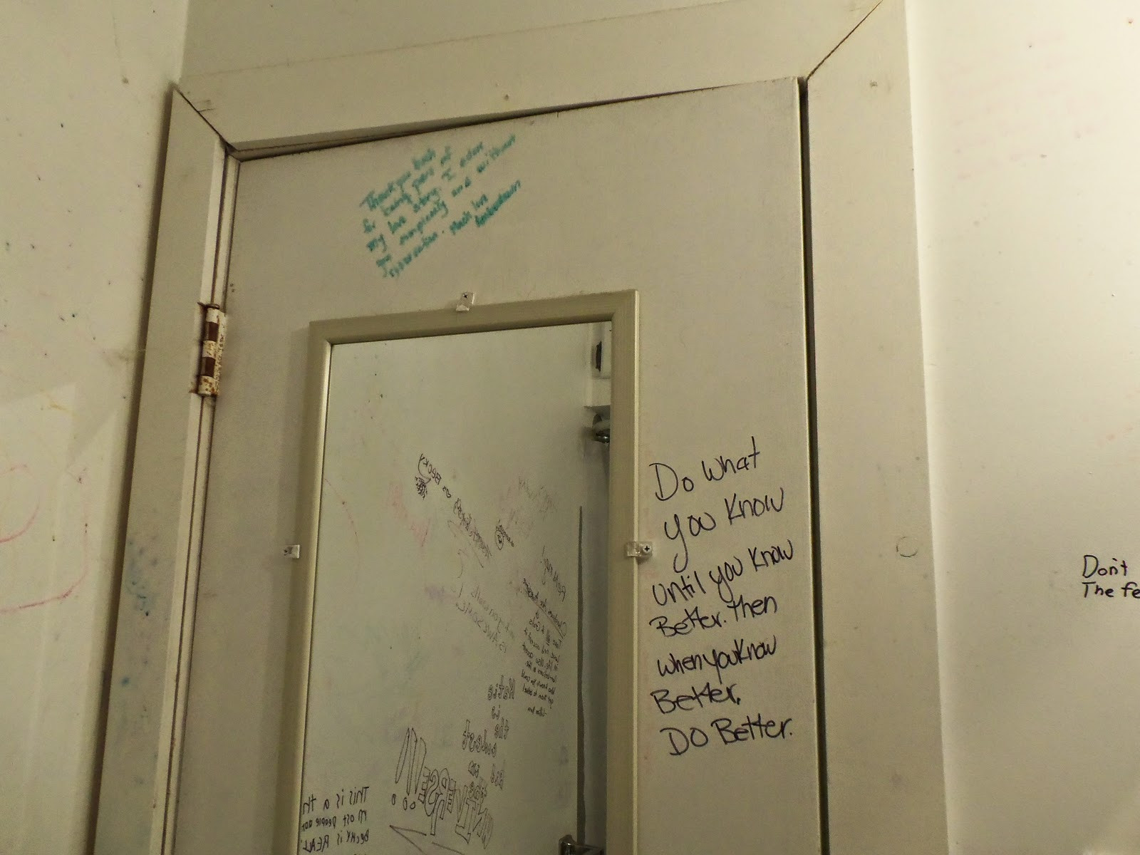 Bathroom Wall Writing
 This Ambiguous Life April 2014