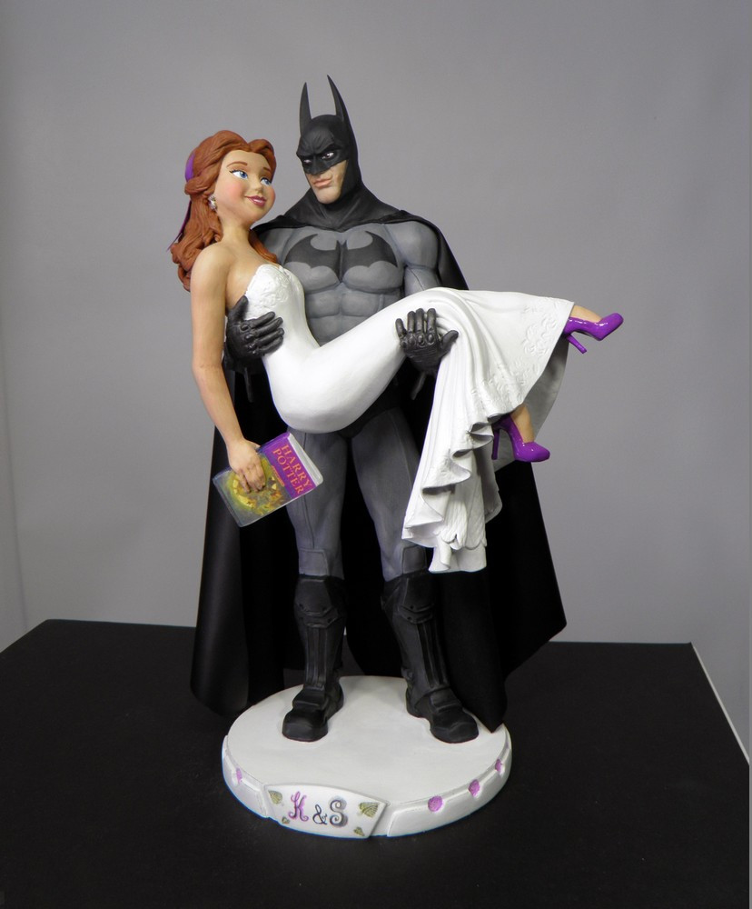 Batman Wedding Cake Topper
 Sophie Cartier Sculpture – Custom Wedding Cake Toppers