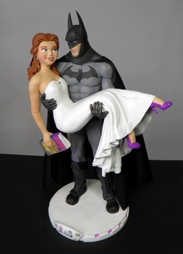 Batman Wedding Cake Topper
 Sophie Cartier Sculpture