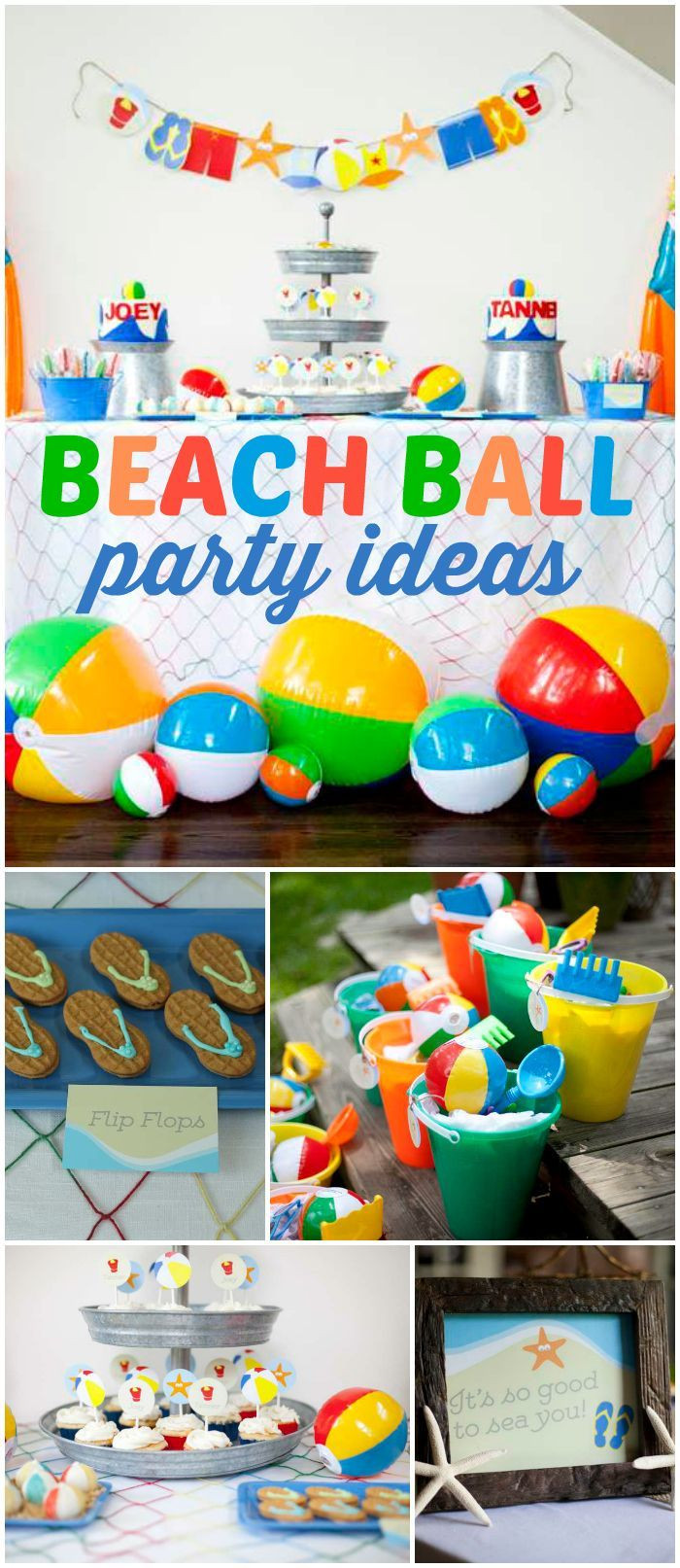 Beach Ball Party Food Ideas
 Beach Birthday "It s a Beach Bash 2nd Birthday Party