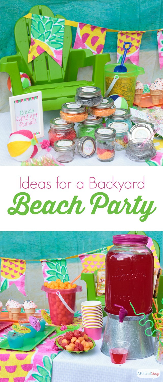 Beach Birthday Party Game Ideas
 Beach Party Ideas for the Backyard Kids will love these