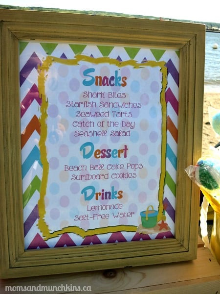 Beach Party Food Menu Ideas
 Beach Birthday Party Ideas Moms & Munchkins