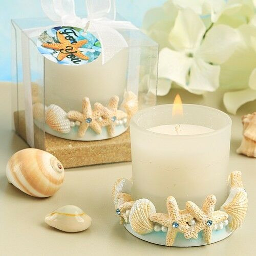 Beach Theme Wedding Favors
 14 beach theme candle favors starfish wedding favor Bridal