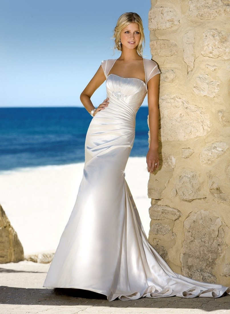 Beachy Wedding Dresses
 25 Beautiful Beach Wedding Dresses – The WoW Style