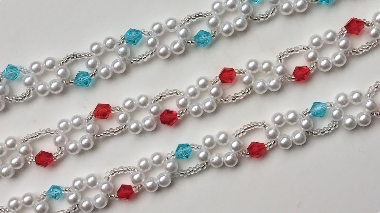 Bead Bracelet Patterns
 Beginner jewelry pattern DIY 3 beaded bracelets with the