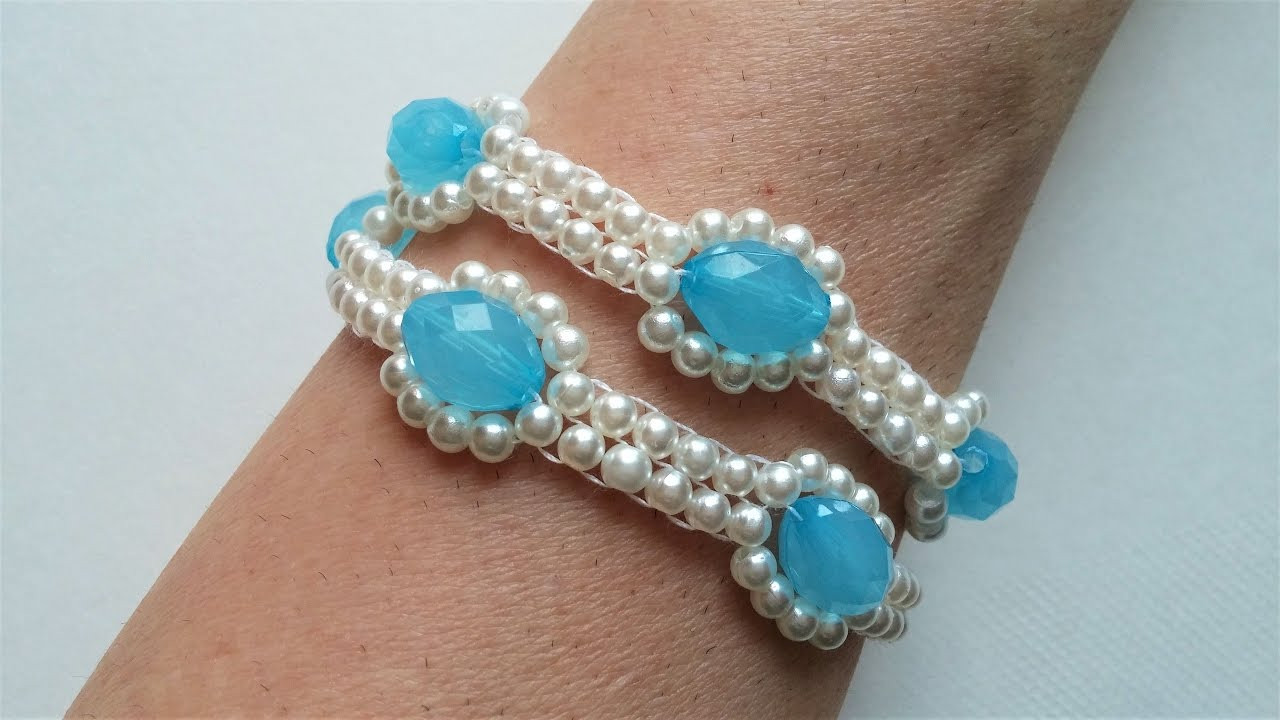 Bead Bracelet Patterns
 Easy beaded necklace bracelet pattern Beginners jewelry