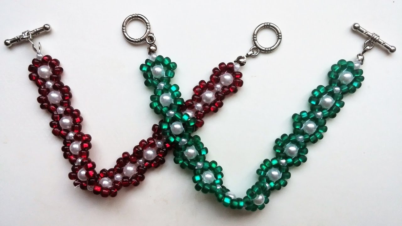 Bead Bracelet Patterns
 Easy beading pattern for beginners 2 beaded bracelets 1