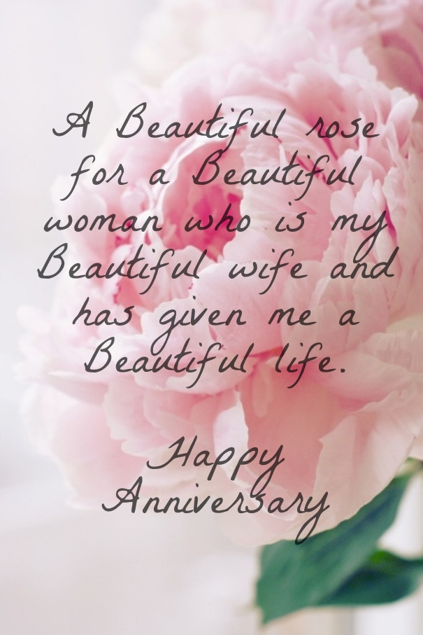 Beautiful Anniversary Quotes
 Wedding Anniversary Quotes For Wife QuotesGram