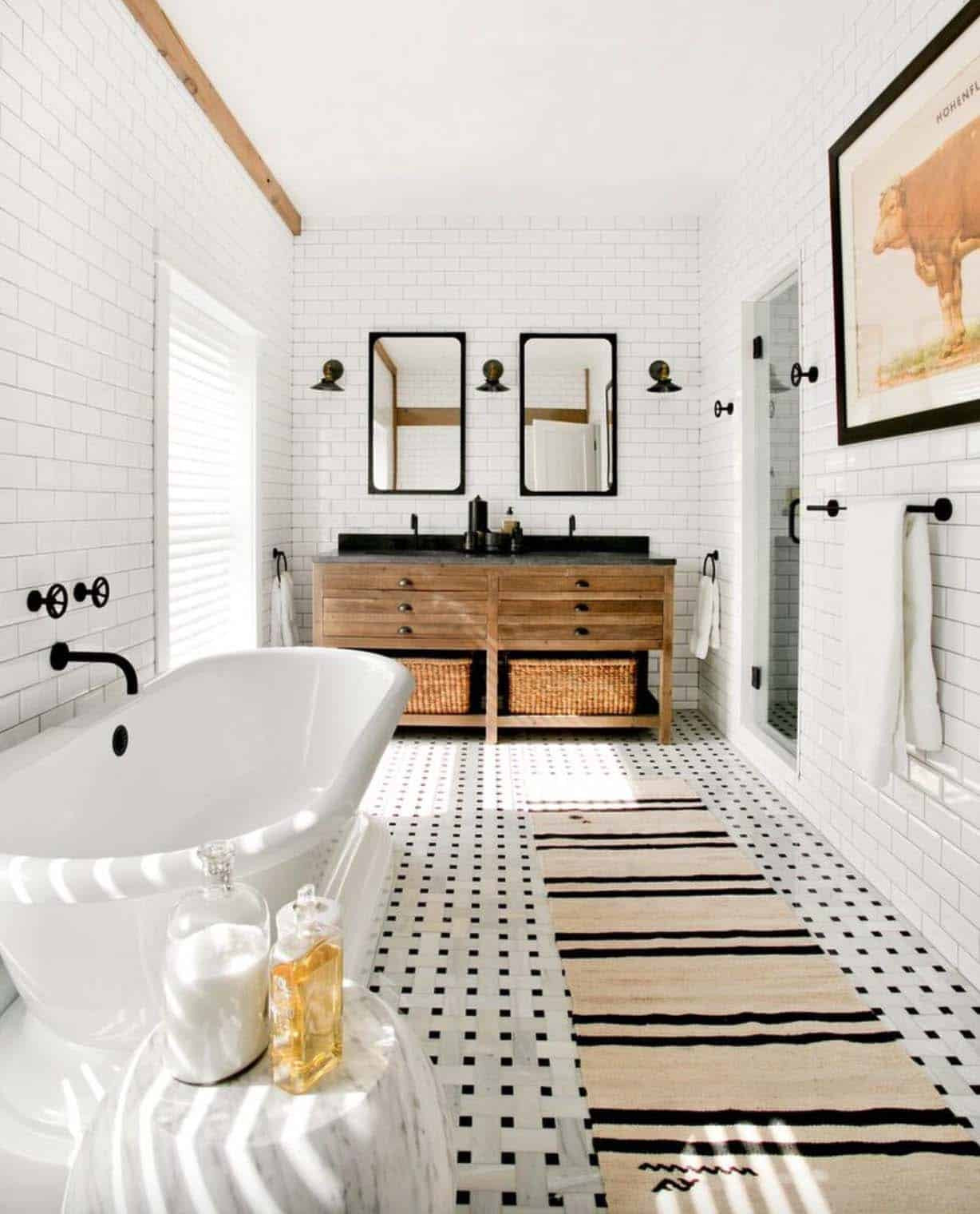 Beautiful Bathroom Designs
 21 Gorgeous farmhouse style bathrooms you will love