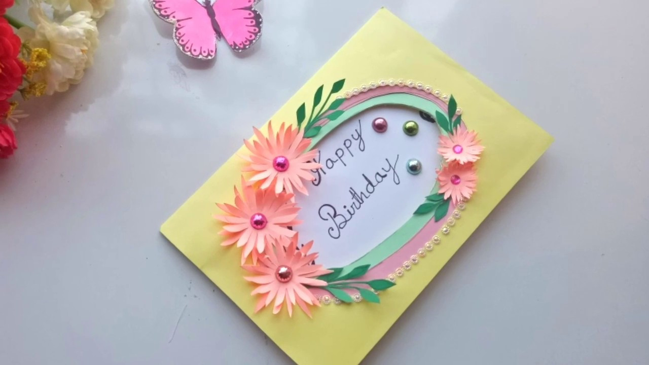 Beautiful Birthday Cards
 Beautiful Handmade Birthday card idea DIY Greeting Pop