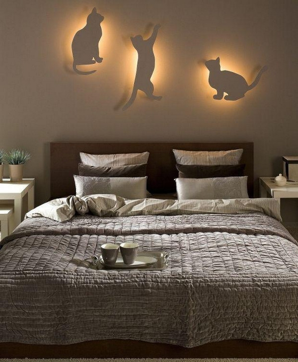 Bedroom Lighting Ideas
 DIY bedroom lighting and decor idea for cat lovers