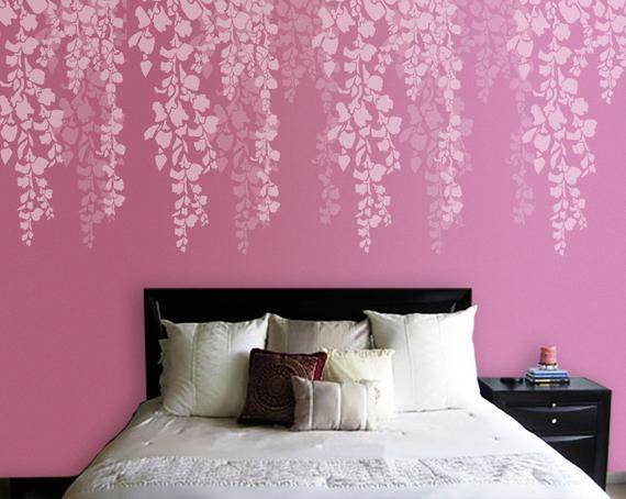 Bedroom Wall Stencils
 Tree Stencil Bedroom Wall Stencil Cherry Blossom Stencil