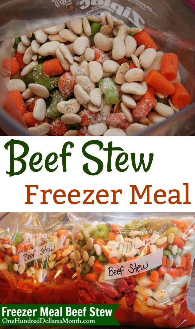 Beef Stew Freezer Meal
 Freezer Meals Beef Stew e Hundred Dollars a Month