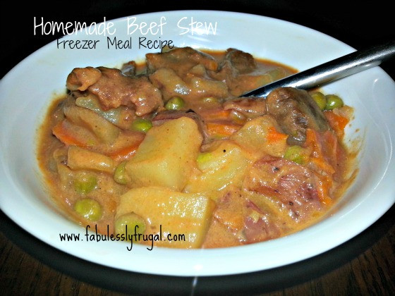 Beef Stew Freezer Meal
 Freezer Meal Recipe Homemade Beef Stew Fabulessly Frugal