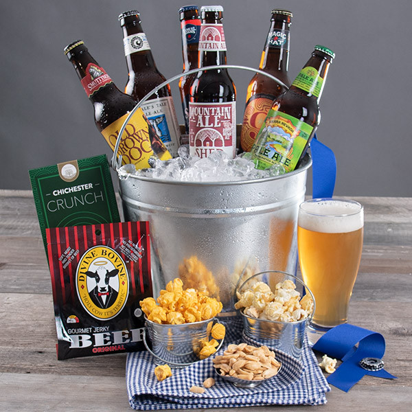 Beer Gift Basket Ideas
 Microbrew Beer Bucket Gift Basket by GourmetGiftBaskets