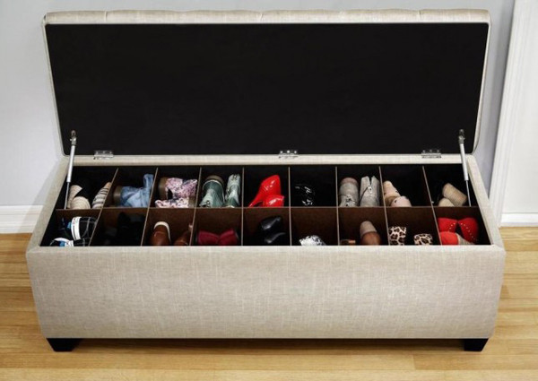 Bench With Shoe Storage
 20 DIY Shoe Storage Solutions