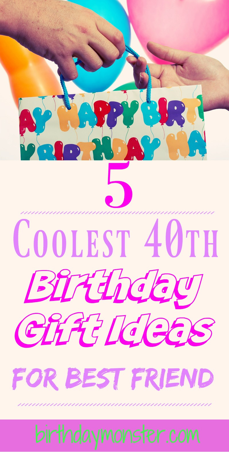Best 40th Birthday Gifts
 40th Birthday Gift Ideas For Best Friend Birthday Monster