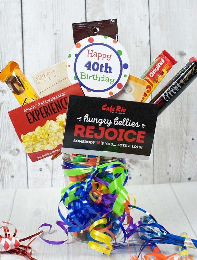 Best 40th Birthday Gifts
 40th Birthday Gifts Gift Card Bouquet – Fun Squared