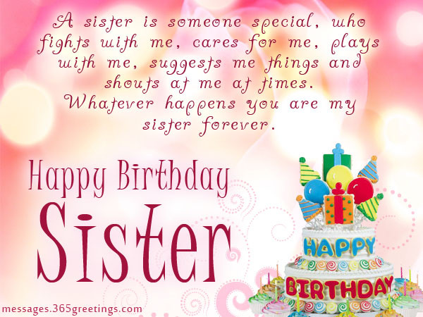 Best Birthday Wishes For Sister
 Birthday wishes For Sister that warm the heart