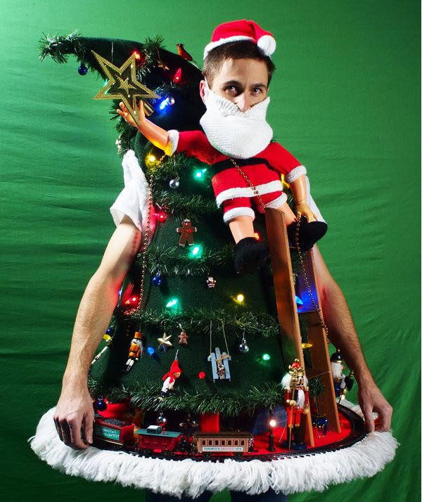 Best DIY Ugly Christmas Sweater
 "Tipping the Ladder" DIY Ugly Christmas Sweater