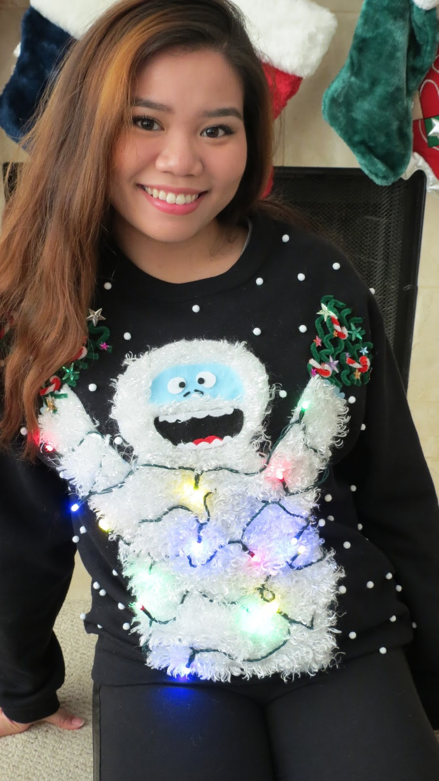 Best DIY Ugly Christmas Sweater
 NonaChewy DIY Ugly Christmas Sweater 2014 Abominable