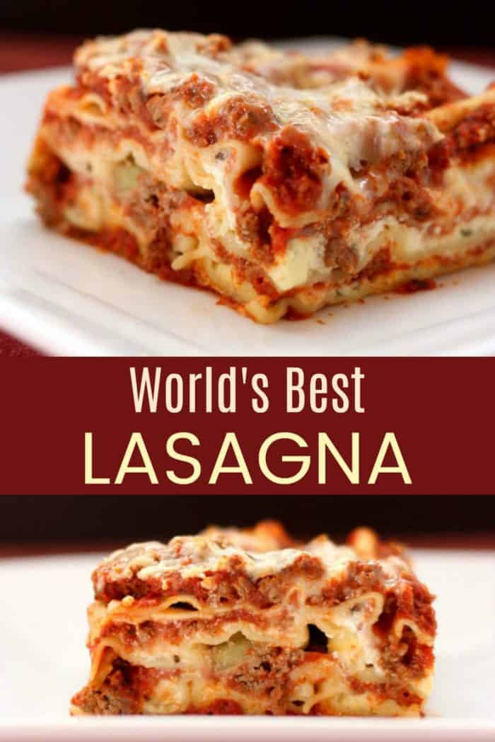 Best Italian Lasagna Recipe
 World s Best Lasagna Recipe Cupcakes & Kale Chips