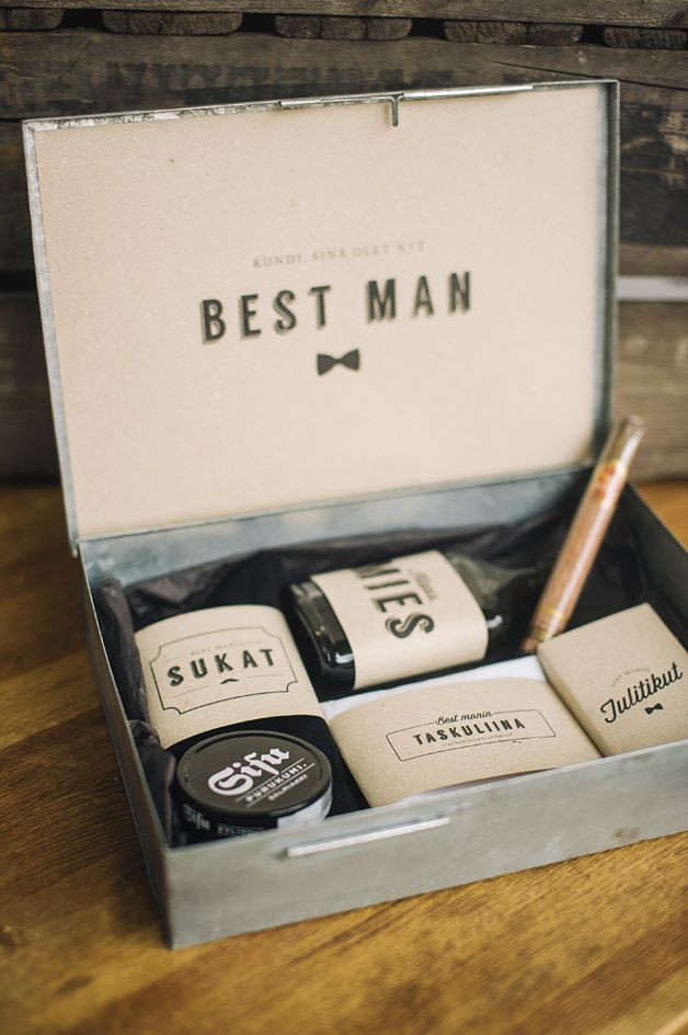 Best Man Gift Ideas
 DIY "will you be my best man" box with free printables