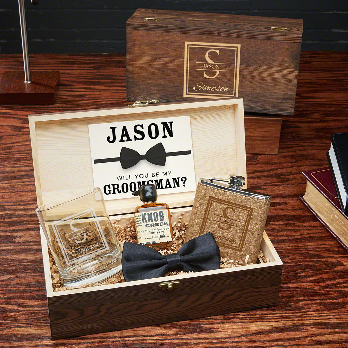Best Man Ideas Gift
 Oakhill Personalized Groomsmen and Best Man Gift Box Set