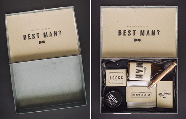 Best Man Ideas Gift
 DIY "will you be my best man" box with free printables