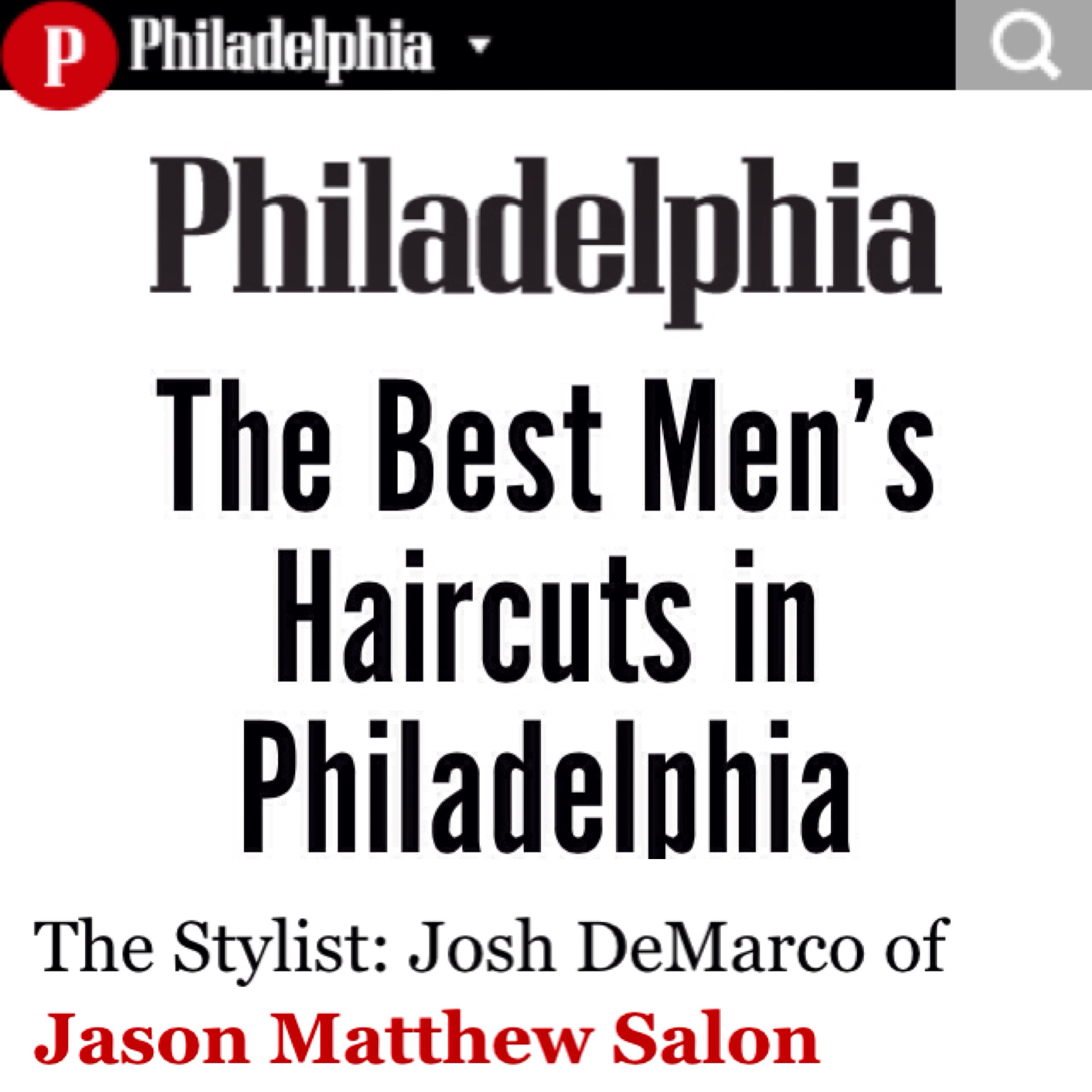 Best Mens Haircuts Philadelphia
 Philly Magazine Best Men’s Haircut josh demarco