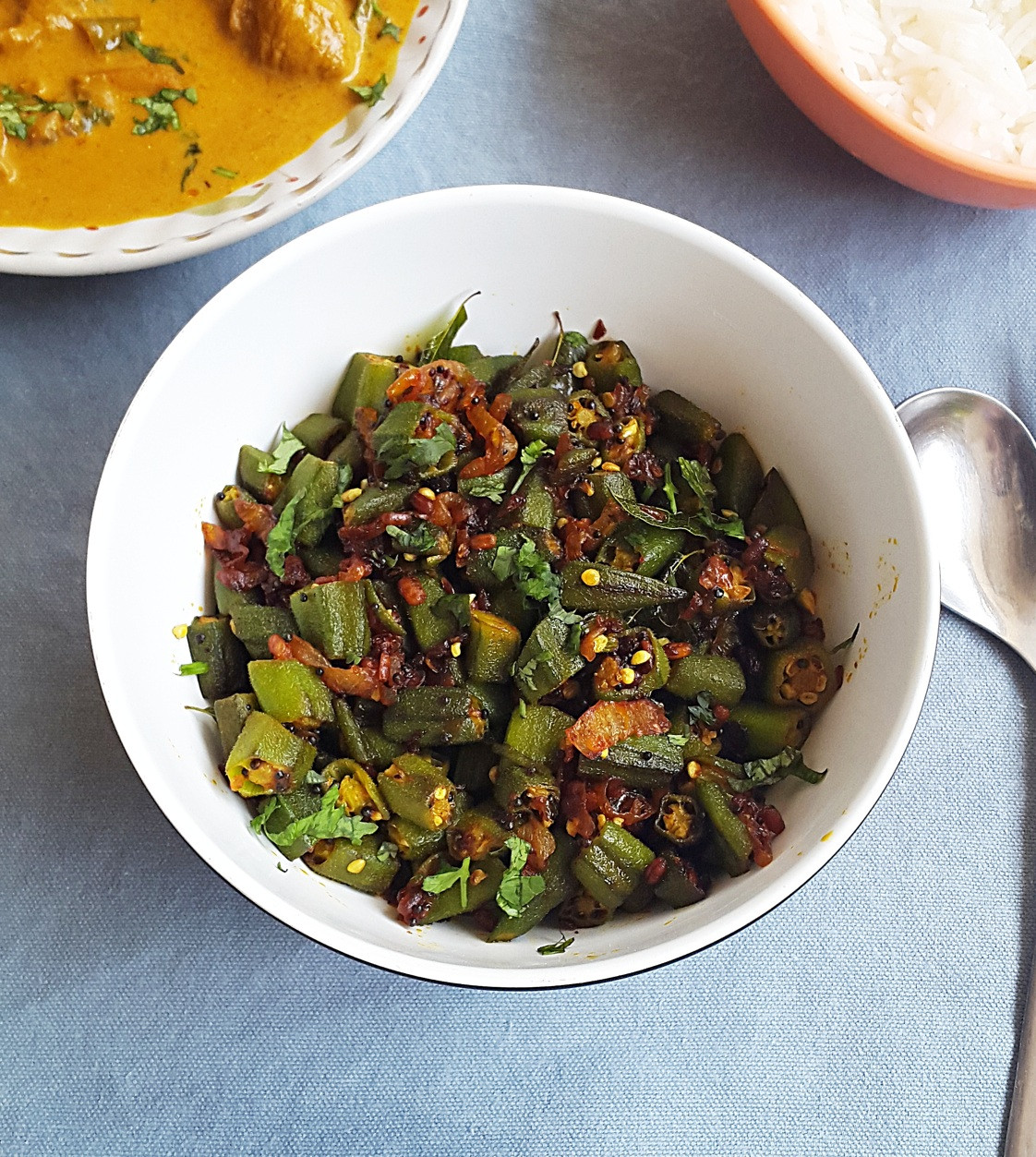 Bhindi Recipes Indian
 Vendakkai poriyal recipe Okra bhindi stir fry recipe