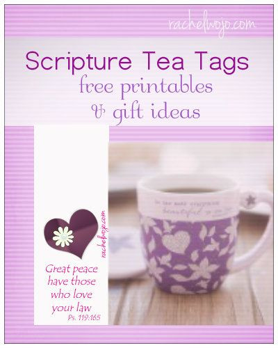 Bible Tea Party Ideas
 Scripture Tea Tag Printables & Gift Ideas