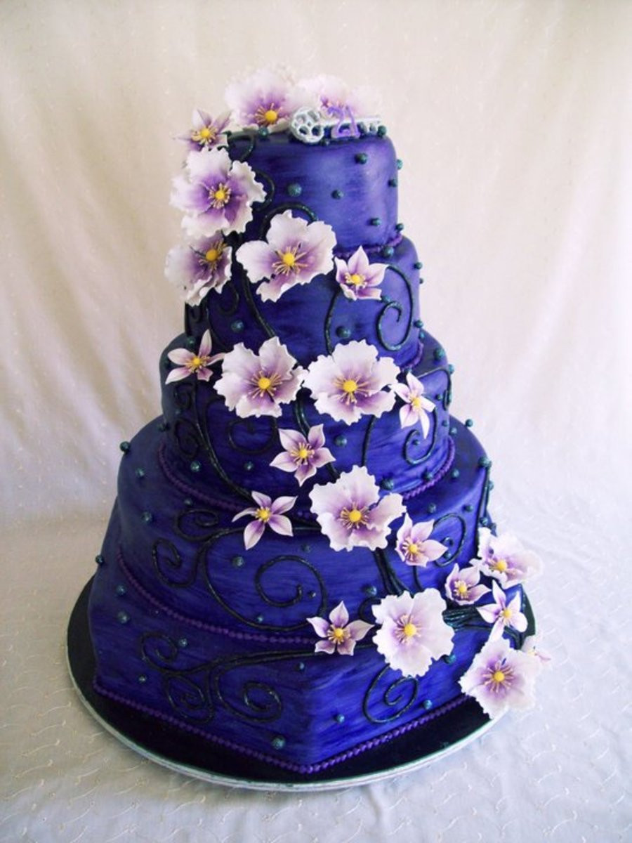 Big Birthday Cakes
 Big Purple Birthday Cake CakeCentral