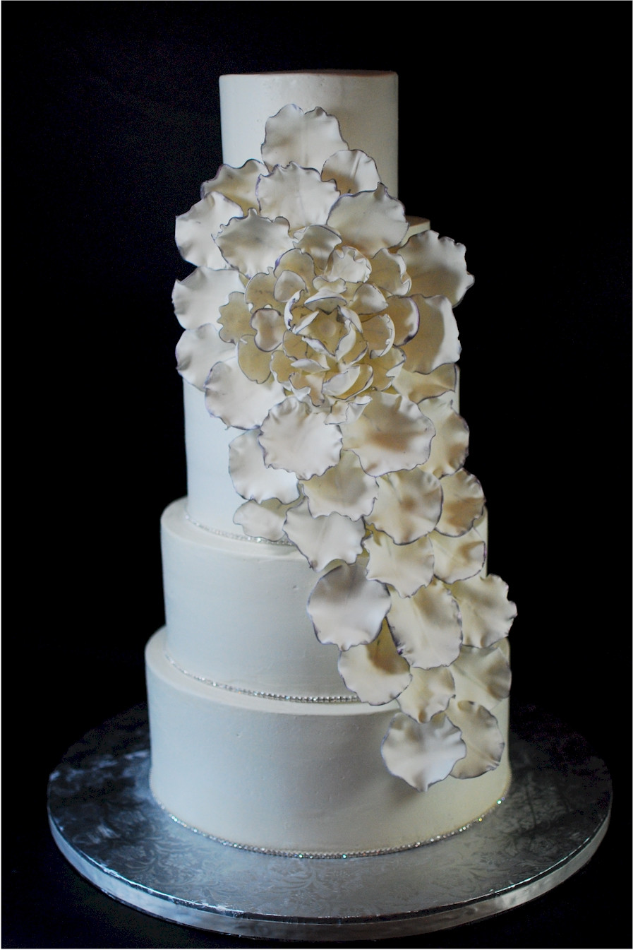 Big Wedding Cakes
 Cup a Dee Cakes Blog Big Flower Petal Explosion Wedding