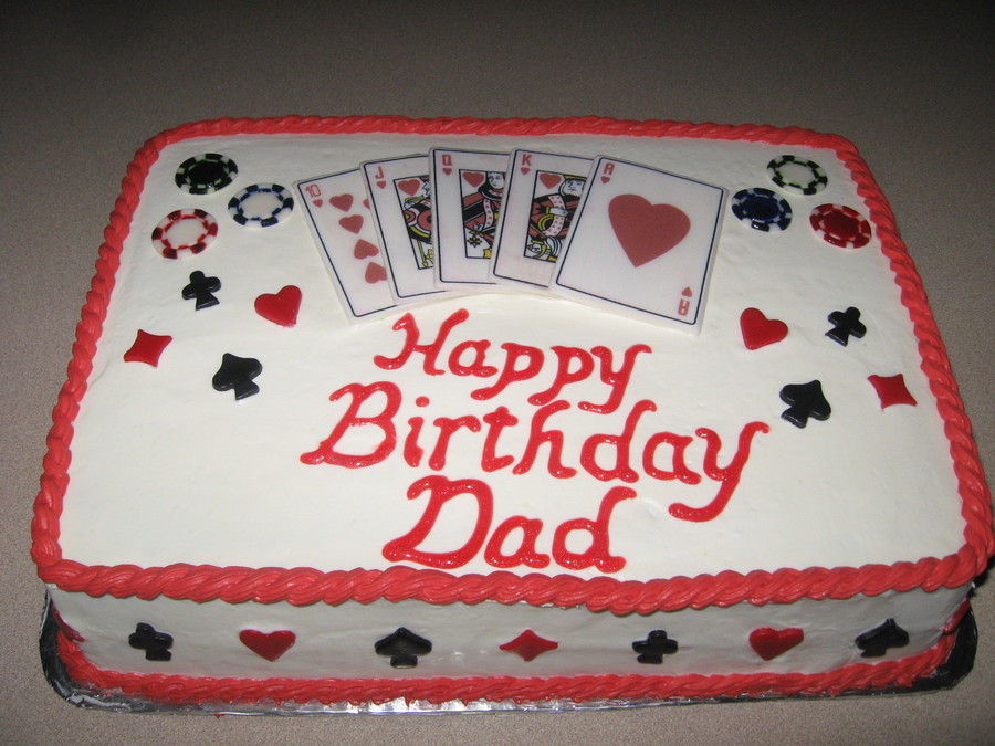 Birthday Cake Cards
 Grandpa s Play Card Birthday Cake CakeCentral