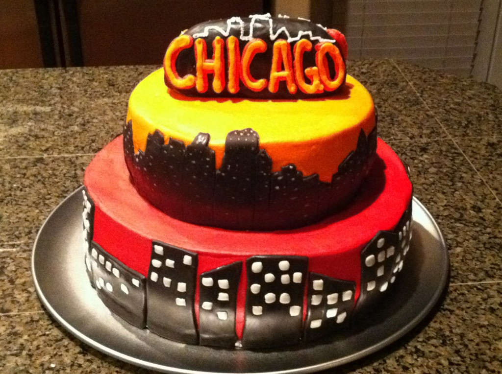 Birthday Cake Chicago
 Cat s Cake Creations Chicago Skyline Cake